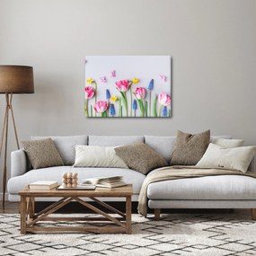 Tavaszi virágok képe (70x50 cm)