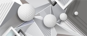 Geometriai absztrakt kép (120x50 cm)
