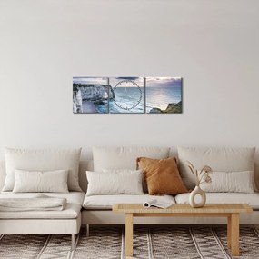 Egy kép a sziklákról (órával) (90x30 cm)