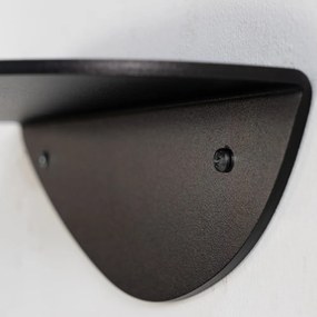 Fekete fém fali polc 34 cm Pipa – Spinder Design