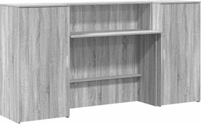 vidaXL recepciós pult szürke sonoma 200x50x103,5 cm szerelt fa