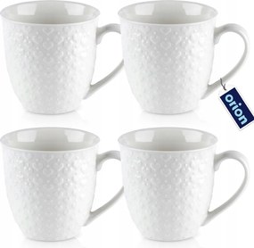 4x Nagy Bögrék Fehér bögre szett kávés bögre tea gyógynövények 580 ml