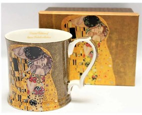 Klimt porcelán bögre díszcsomagolásban A Csók 380 ml