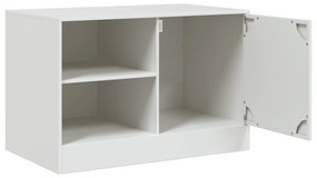 2 db fehér acél TV-szekrény 67 x 39 x 44 cm