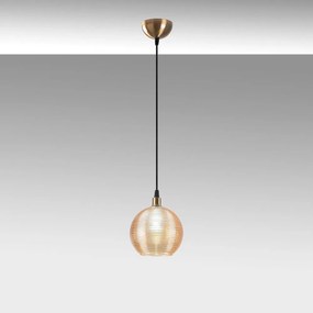 Okkersárga-aranyszínű függőlámpa üveg búrával ø 15 cm Muzo – Opviq lights