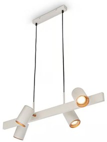 Briloner 4058044 - ERA kábeles függeszték 4xGU10/10W/230V krémszínű