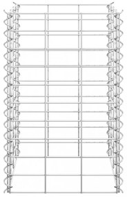 3 db vas gabion magaságyás 30 x 30 x 50 cm