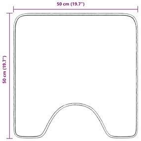 Fürdőszoba szőnyeg Lila 50 x 50 cm Polipropilén