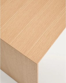 Íróasztal tölgyfa dekorral 60x140 cm Litto – Kave Home