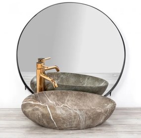 REA-U6650 - ROXY ráépíthető mosdó 31x49 cm kerámia/szürke/márvány dekor