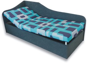Egyszemélyes ágy (dívány) 90 cm Abigail (Gusto 4A + szürke 81) (B). 793058