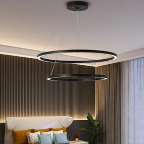 Immax NEO 07158-B80-60 - LED Dimmelhető csillár FINO LED/93W/230V Tuya fekete + távirányító