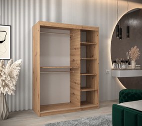 Ruhásszekrény 150 cm Verika 4 150 (artisan tölgy + fehér). 1064273