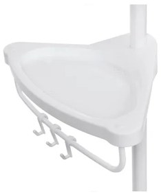 DEX fehér fürdőszobai sarokpolc