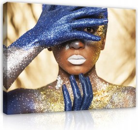 Hálószoba Vászonkép Arany Ajkak Arany Akt Nő Vászon Falikép 100x70