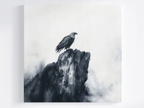 Poszter Madár Sas Hegy Szikla Természet B&amp;w 80x80