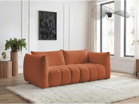 Narancssárga buklé kanapé 234 cm Azra – Bobochic Paris