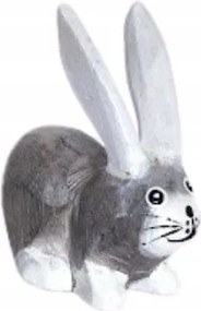 Nyuszi Fából kézműves 10cm