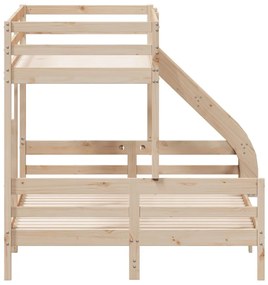 tömör fenyőfa emeletes ágy 90x200/140x200 cm