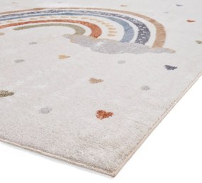 Krémszínű gyerek szőnyeg 120x170 cm Vida Rainbow – Think Rugs
