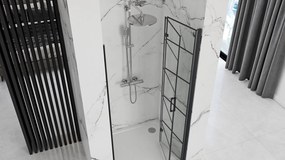 Zuhanyajtó Rea Molier Black 110 + profil