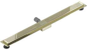 Mexen Flat M08 rozsdamentes acél zuhanytálca 90 cm, arany, 1525090-15