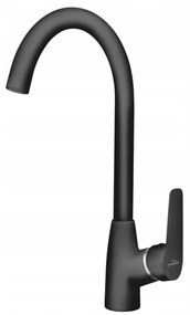 Invena Corso, szabadon álló mosogató csaptelep forgatható karral, fekete, BZ-81-L04-X