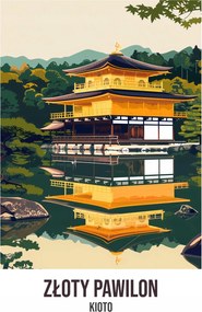 Poszter 30x40cm Arany pavilon