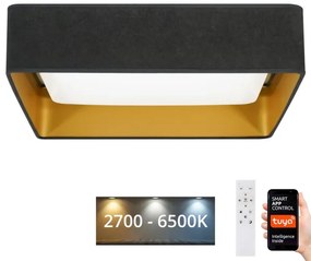 Brilagi-LED Dimmelhető lámpa VELVET SQUARE LED/36W/230V Wi-Fi Tuya + távirányító szürke