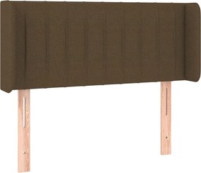 vidaXL sötétbarna szövet fejtámla 93x16x78/88 cm