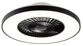 Mennyezeti ventilátor fekete csillag effektussal 60cm LED-del, dimmelhető, távirányítóval - Climo