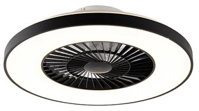 Mennyezeti ventilátor fekete LED-del, távirányítóval - Climo