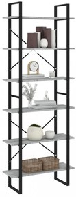 szürke sonoma színű szerelt fa magasszekrény 80 x 30 x 210 cm