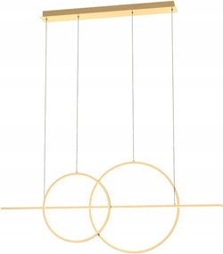 Arany modern Led nappali függőlámpa 34W Cholet MD7358-2A-3GT
