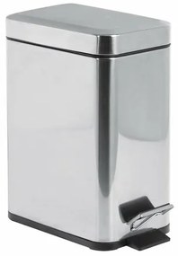 AQUALINE GAQ005 Simple line hulladékkosár,téglalap alakú, 5 l, rozsdamentes acél