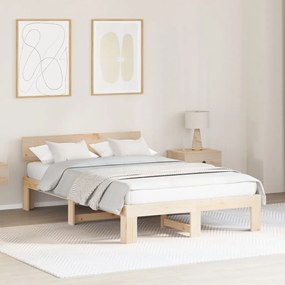 Fejtámlás ágykeret 120x200 cm Tömör fenyőfa