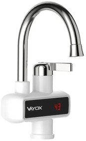 Átfolyós vízmelegítő LED kijelzővel 3000W/230V IPX4 fehér