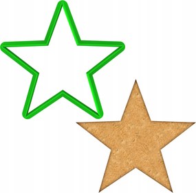 Karácsonyi Forma Mézeskalács lyukasztó Karácsonyi Csillag 8cm