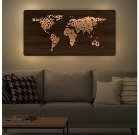 Li-Go 4457/A/4 - LED fali dekoráció LED/10W/5V 30000 mAh 120x60 cm tölgy