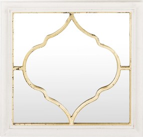 Nagy tükör Ablak Ekrü Arany Retro Fali Dekoráció