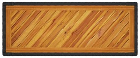 fekete polyrattan falapos kerti asztal 100x40x75 cm