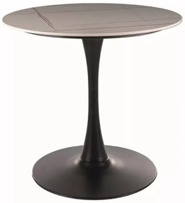 Espero asztal kerek 80cm fehér/fekete