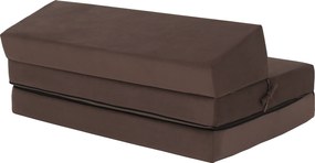 Összecsukható matrac/fotel, 2v1, barna Taupe, VEDIS