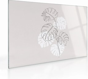 Üveg kép - VonalÜveg kép monstera N⁰3 (70x50 cm)