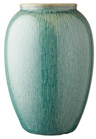 Zöld agyagkerámia váza, magasság 25 cm - Bitz