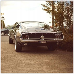 30x30-as Ford Mustang fekete-fehér poszterek