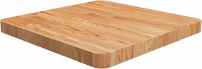 vidaXL világosbarna kezelt tömör tölgyfa négyzet asztallap 50x50x4 cm