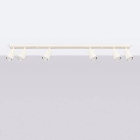 Krémszínű spotlámpa 6x117 cm Etna – Sollux