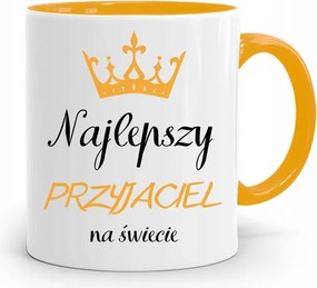 Sárga Bögre Barátnak A Világ Legjobbja fényképes nyomattal