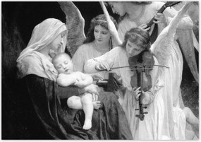 Poszterek 100x70 Bouguereau Angyalok éneke